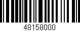 Código de barras (EAN, GTIN, SKU, ISBN): '48158000'