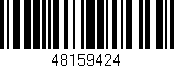 Código de barras (EAN, GTIN, SKU, ISBN): '48159424'