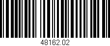 Código de barras (EAN, GTIN, SKU, ISBN): '48162.02'
