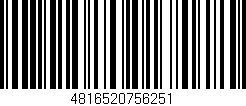 Código de barras (EAN, GTIN, SKU, ISBN): '4816520756251'