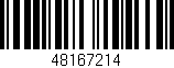 Código de barras (EAN, GTIN, SKU, ISBN): '48167214'