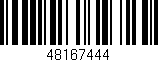 Código de barras (EAN, GTIN, SKU, ISBN): '48167444'