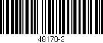 Código de barras (EAN, GTIN, SKU, ISBN): '48170-3'