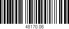 Código de barras (EAN, GTIN, SKU, ISBN): '48170.06'