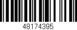Código de barras (EAN, GTIN, SKU, ISBN): '48174395'