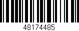 Código de barras (EAN, GTIN, SKU, ISBN): '48174485'