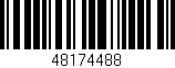 Código de barras (EAN, GTIN, SKU, ISBN): '48174488'
