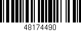 Código de barras (EAN, GTIN, SKU, ISBN): '48174490'