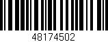 Código de barras (EAN, GTIN, SKU, ISBN): '48174502'