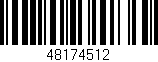 Código de barras (EAN, GTIN, SKU, ISBN): '48174512'