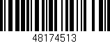 Código de barras (EAN, GTIN, SKU, ISBN): '48174513'