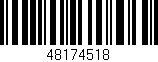 Código de barras (EAN, GTIN, SKU, ISBN): '48174518'