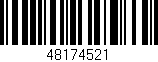 Código de barras (EAN, GTIN, SKU, ISBN): '48174521'