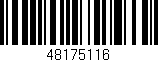 Código de barras (EAN, GTIN, SKU, ISBN): '48175116'