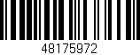 Código de barras (EAN, GTIN, SKU, ISBN): '48175972'