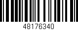 Código de barras (EAN, GTIN, SKU, ISBN): '48176340'