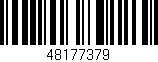 Código de barras (EAN, GTIN, SKU, ISBN): '48177379'