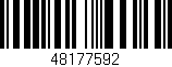 Código de barras (EAN, GTIN, SKU, ISBN): '48177592'