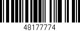 Código de barras (EAN, GTIN, SKU, ISBN): '48177774'