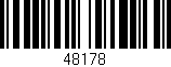 Código de barras (EAN, GTIN, SKU, ISBN): '48178'