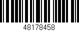 Código de barras (EAN, GTIN, SKU, ISBN): '48178458'