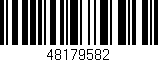 Código de barras (EAN, GTIN, SKU, ISBN): '48179582'