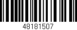 Código de barras (EAN, GTIN, SKU, ISBN): '48181507'