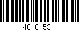 Código de barras (EAN, GTIN, SKU, ISBN): '48181531'