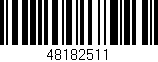 Código de barras (EAN, GTIN, SKU, ISBN): '48182511'