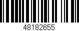 Código de barras (EAN, GTIN, SKU, ISBN): '48182655'