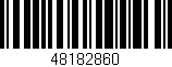 Código de barras (EAN, GTIN, SKU, ISBN): '48182860'