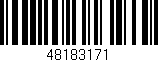 Código de barras (EAN, GTIN, SKU, ISBN): '48183171'