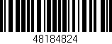 Código de barras (EAN, GTIN, SKU, ISBN): '48184824'