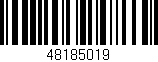 Código de barras (EAN, GTIN, SKU, ISBN): '48185019'