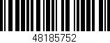 Código de barras (EAN, GTIN, SKU, ISBN): '48185752'