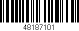 Código de barras (EAN, GTIN, SKU, ISBN): '48187101'