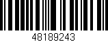 Código de barras (EAN, GTIN, SKU, ISBN): '48189243'