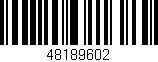 Código de barras (EAN, GTIN, SKU, ISBN): '48189602'