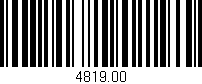 Código de barras (EAN, GTIN, SKU, ISBN): '4819.00'