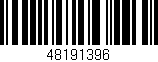 Código de barras (EAN, GTIN, SKU, ISBN): '48191396'