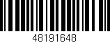 Código de barras (EAN, GTIN, SKU, ISBN): '48191648'