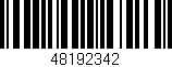 Código de barras (EAN, GTIN, SKU, ISBN): '48192342'