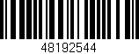 Código de barras (EAN, GTIN, SKU, ISBN): '48192544'