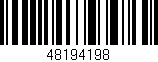Código de barras (EAN, GTIN, SKU, ISBN): '48194198'