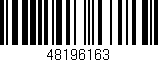 Código de barras (EAN, GTIN, SKU, ISBN): '48196163'