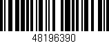 Código de barras (EAN, GTIN, SKU, ISBN): '48196390'