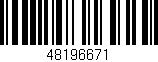 Código de barras (EAN, GTIN, SKU, ISBN): '48196671'