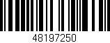 Código de barras (EAN, GTIN, SKU, ISBN): '48197250'
