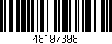 Código de barras (EAN, GTIN, SKU, ISBN): '48197398'
