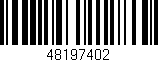 Código de barras (EAN, GTIN, SKU, ISBN): '48197402'